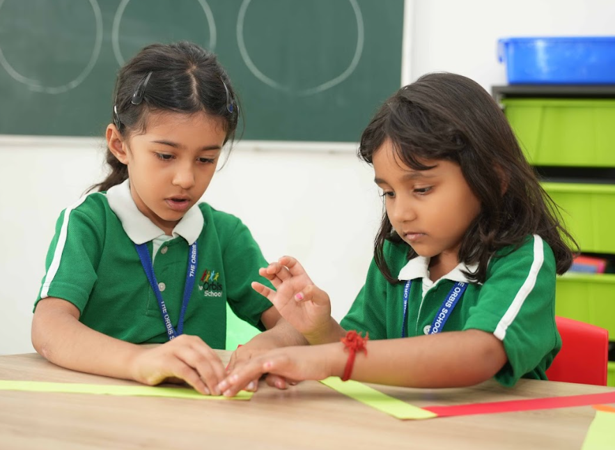 Outdoor play activities for children at The Orbis School Pune