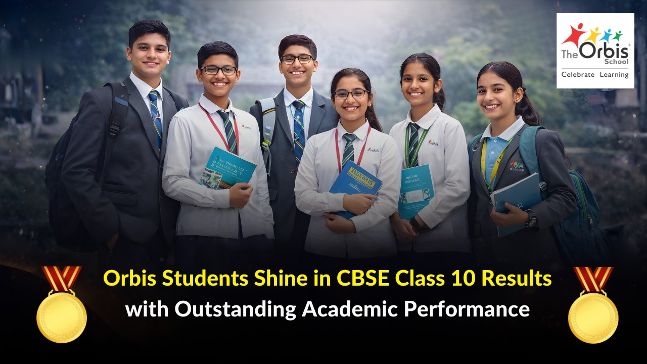 CBSE Class 10 toppers at The Orbis School