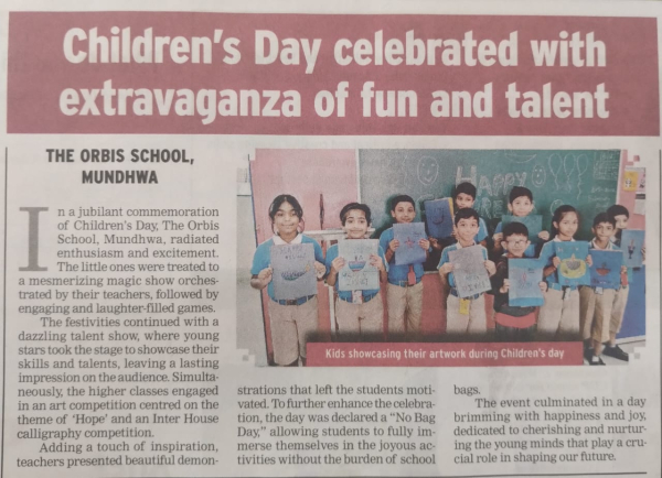 Children&#039;s Day celebrated with extravaganza of fun and Talent