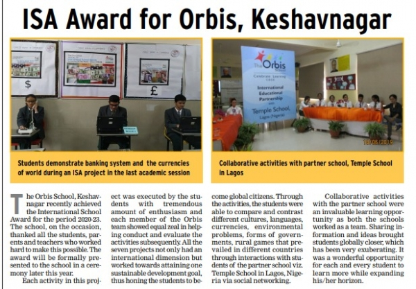 ISA Award for The Orbis School, Keshav Nagar