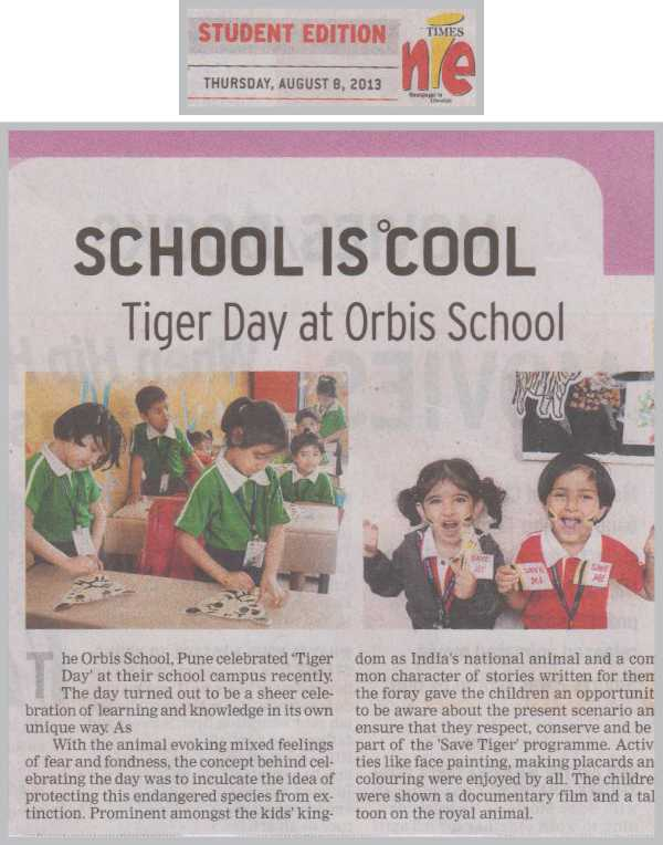 Coverage of Tiger Day celebrated at Orbis in the NiE