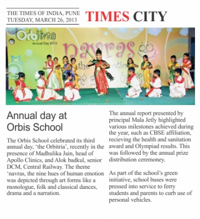 ORBITRIA in the News - Times of India